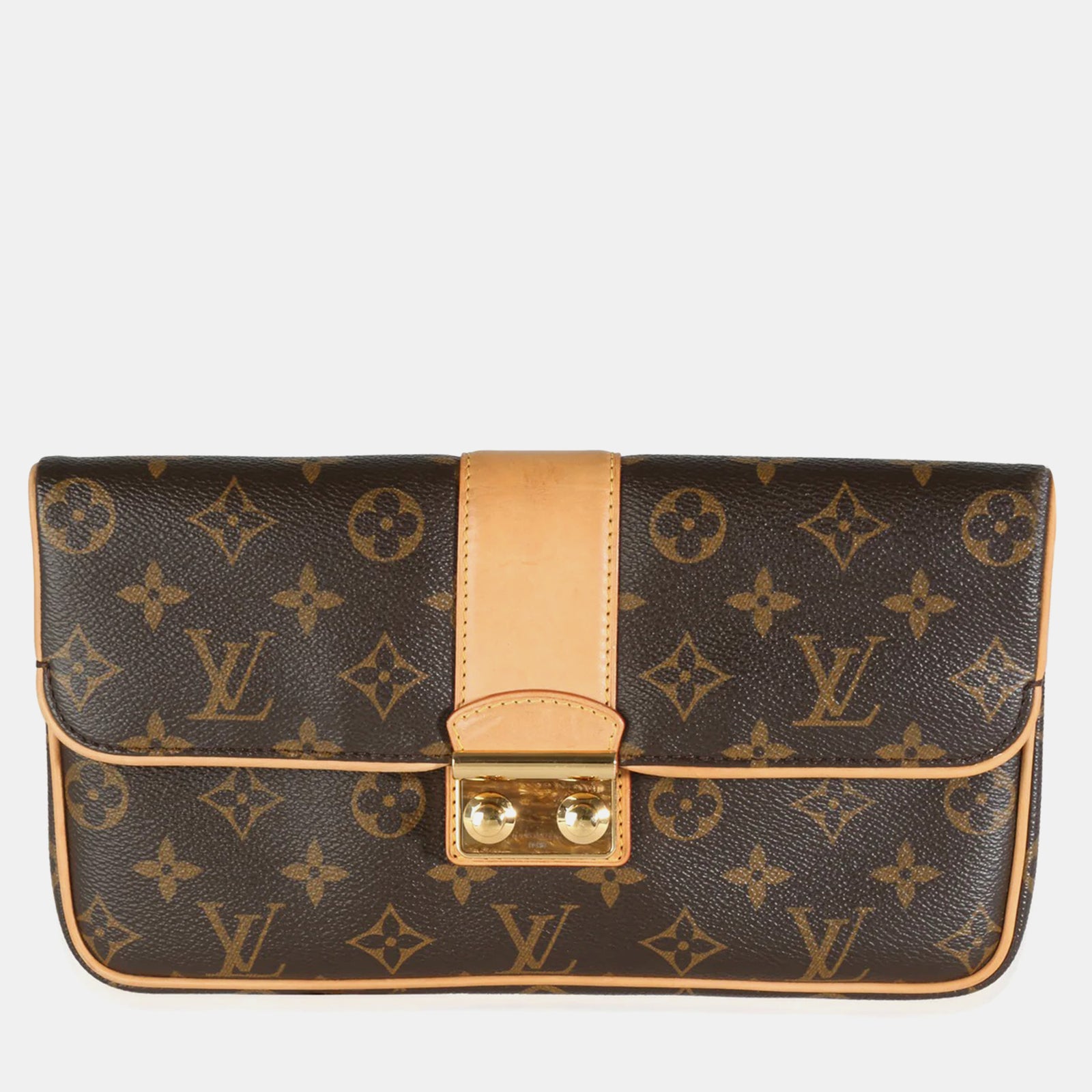 Louis Vuitton x Sofia Coppola Schmale Clutch aus Canvas mit Monogramm