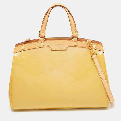 Citrine Monogram Vernis Brea MM Bag