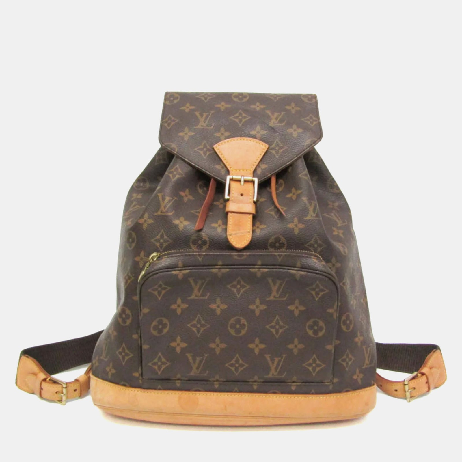 Louis Vuitton Brauner Canvas-Rucksack Montsouris GM