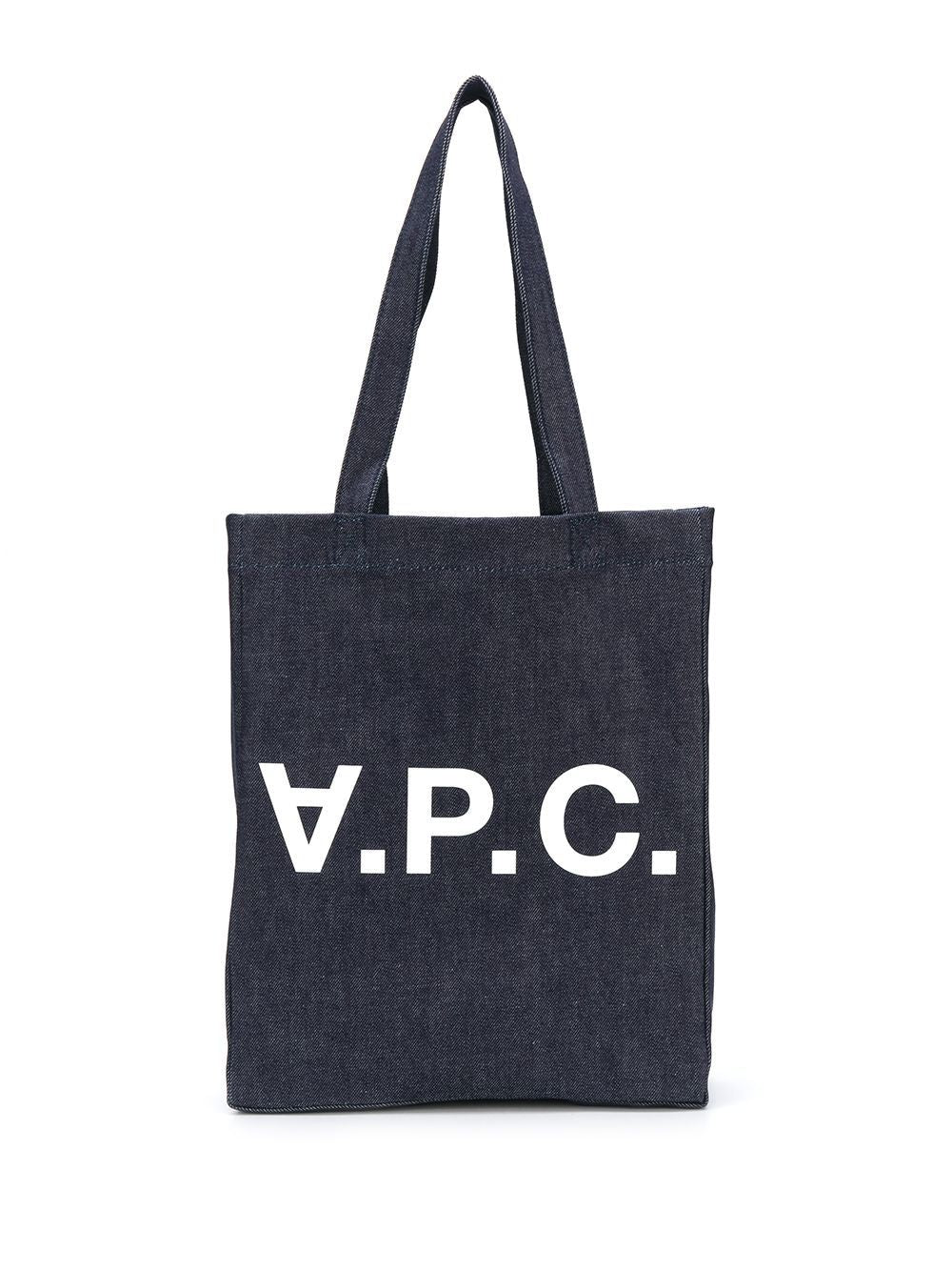 A.p.c. Laure Denim Tote Bag in Blue | COCSXM61445