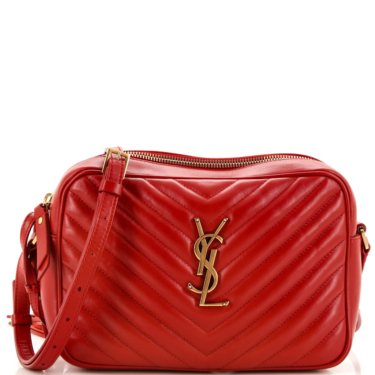 Saint Laurent Lou Camera Bag Matelasse Chevron Leather Small