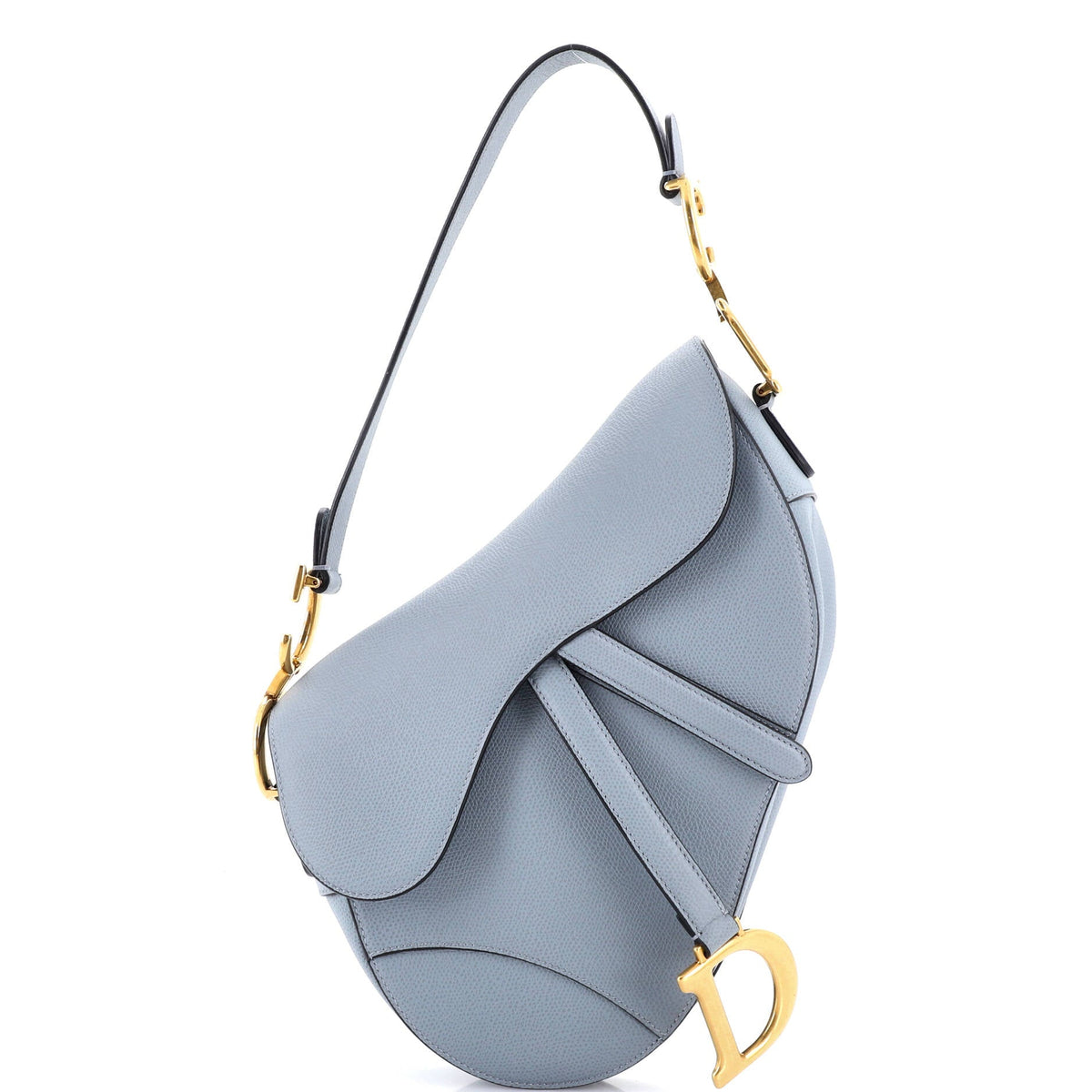 Christian Dior Saddle Handbag Leather Medium