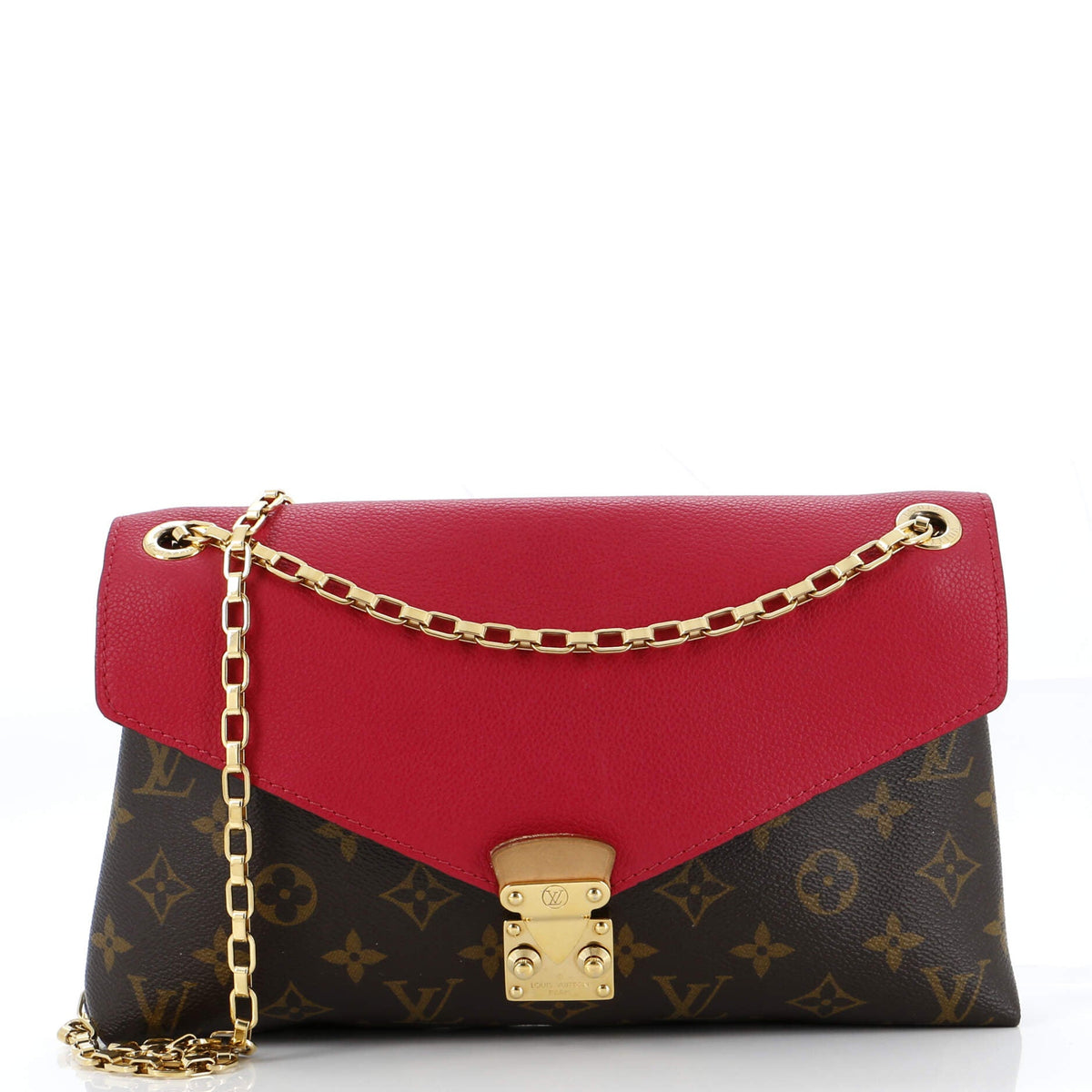 Louis Vuitton Pallas Chain Shoulder Bag Monogram Canvas and Calfskin