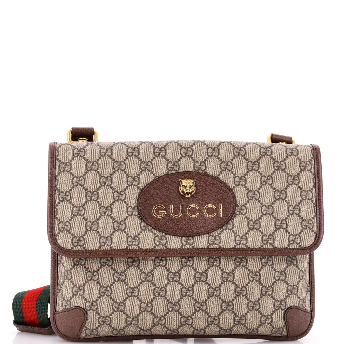 Gucci GUCCI Neo Vintage Flap Messenger GG Coated Canvas Medium