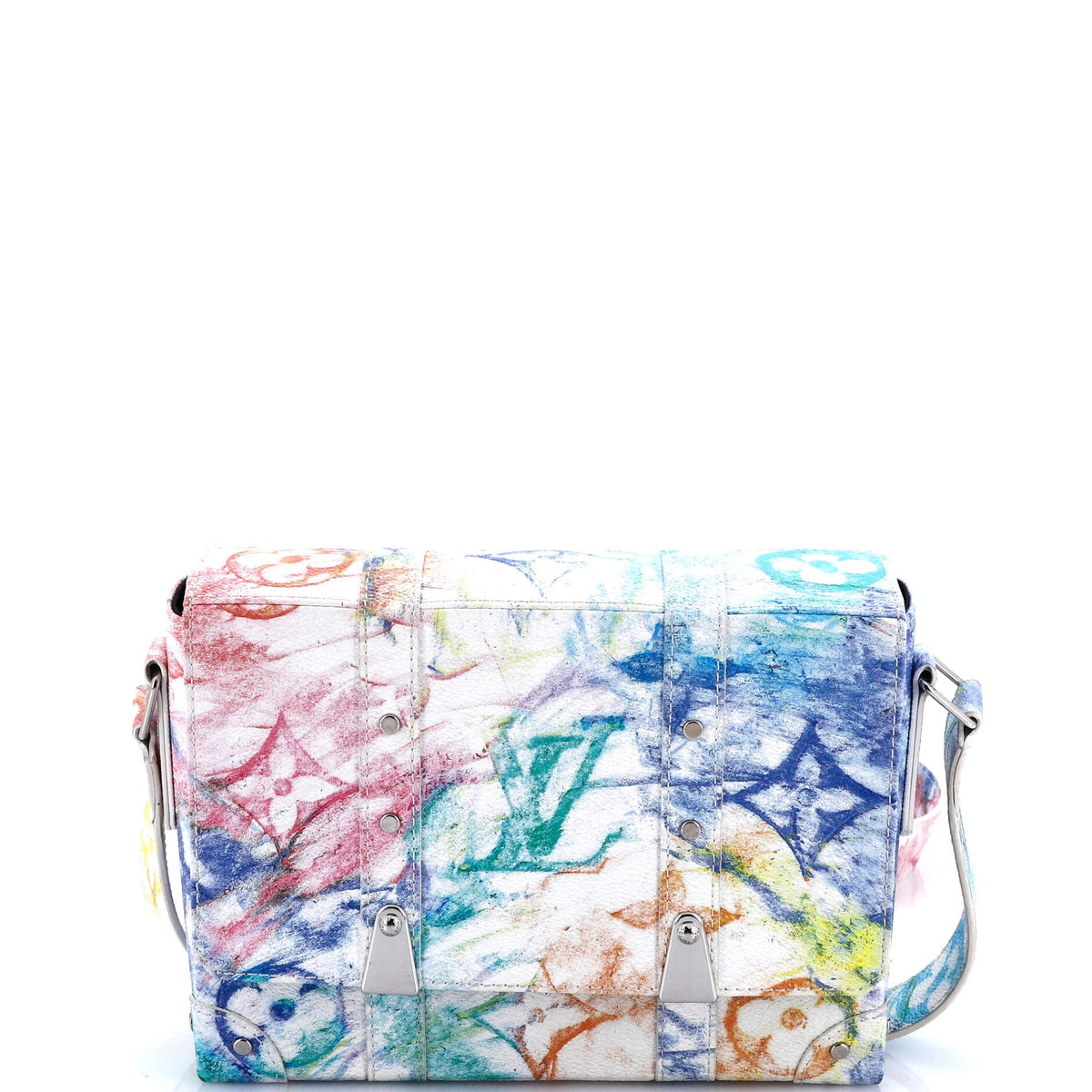 Louis Vuitton Trunk Messenger Bag Limited Edition Monogram Pastel Multicolor
