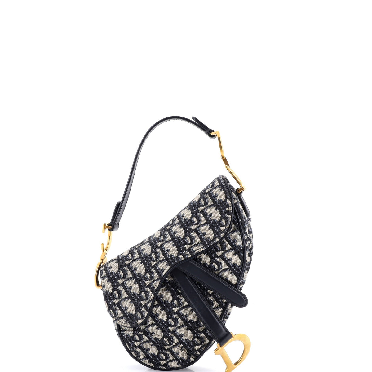 Christian Dior Saddle Handbag Oblique Canvas Mini