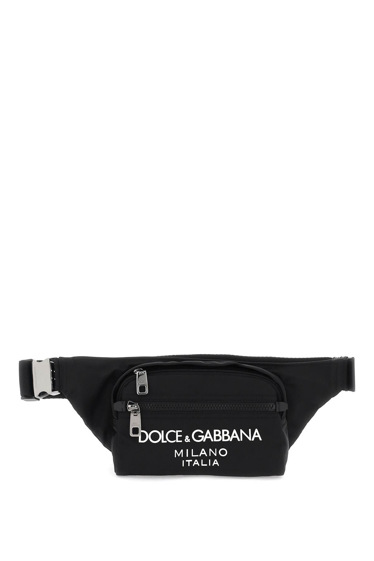 Dolce & Gabbana Nylon Beltpack Bag With Logo