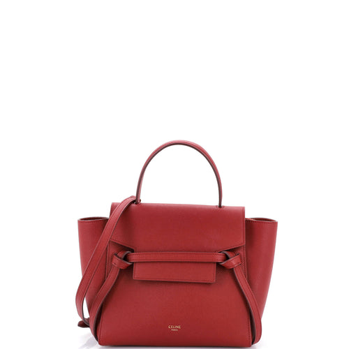 CELINE Belt Bag Textured Leather Nano