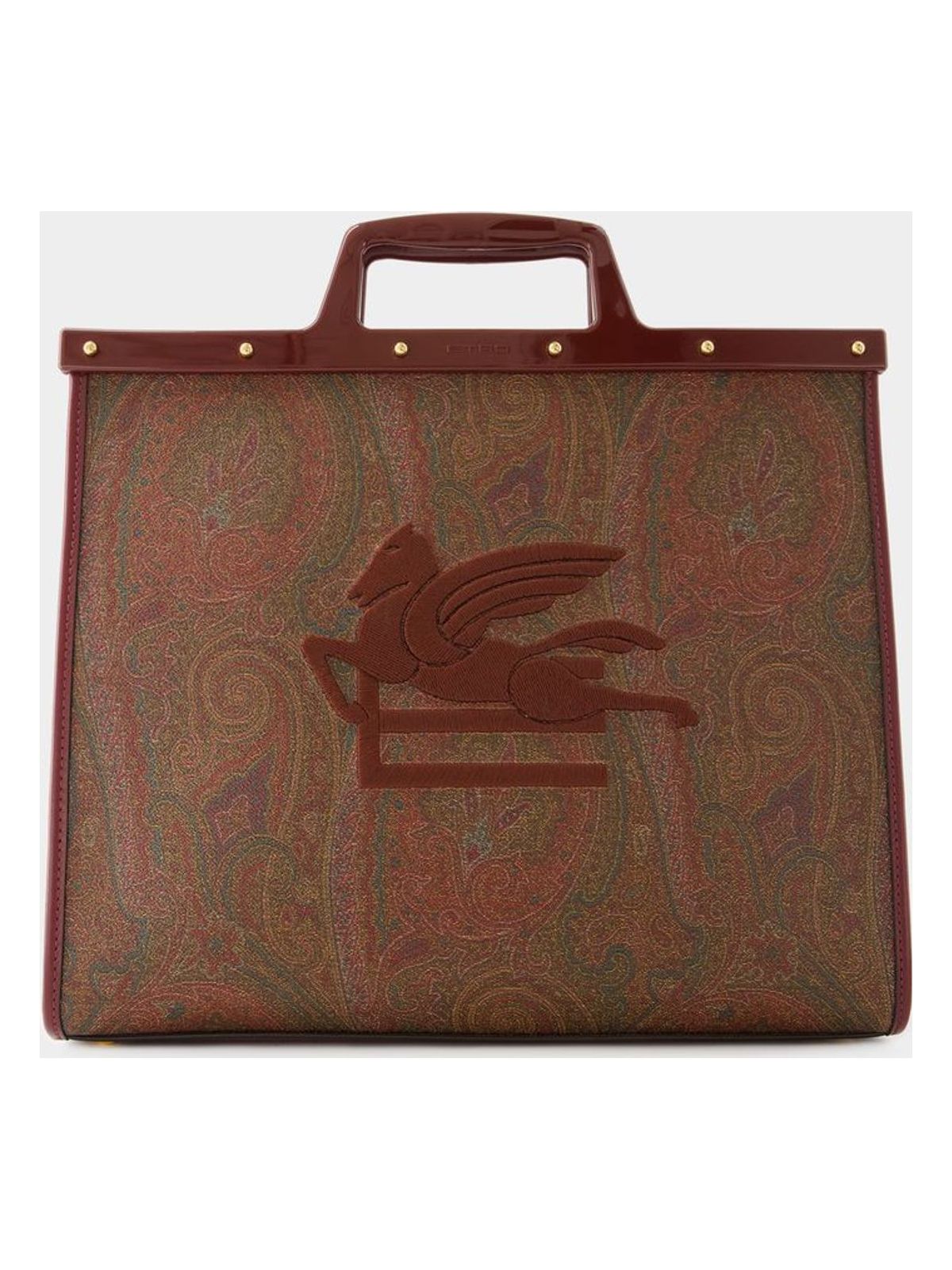 Etro Women's Shopping Love Trotter Shopper Bag in Red | 1P038