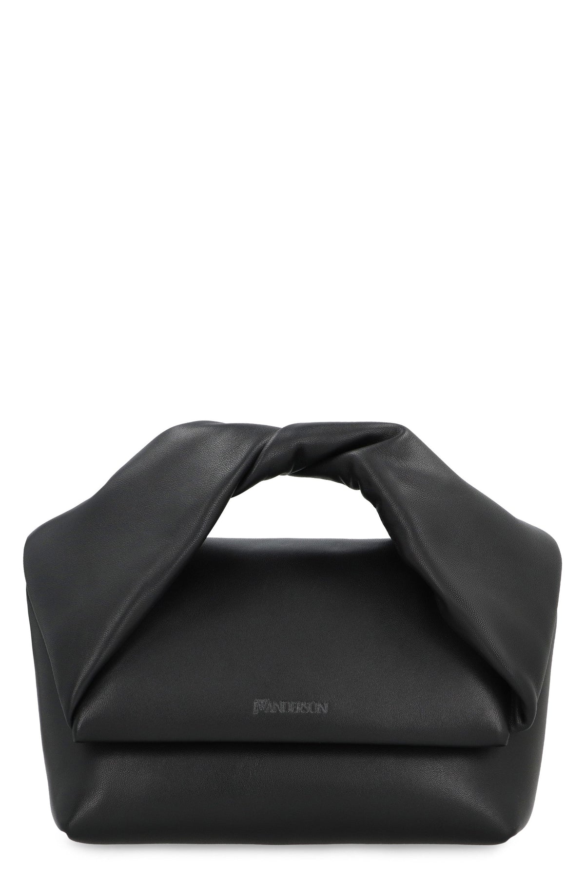 Jw Anderson Women's Twister Leather Handbag in Black | HB0539LA0088 Color 999