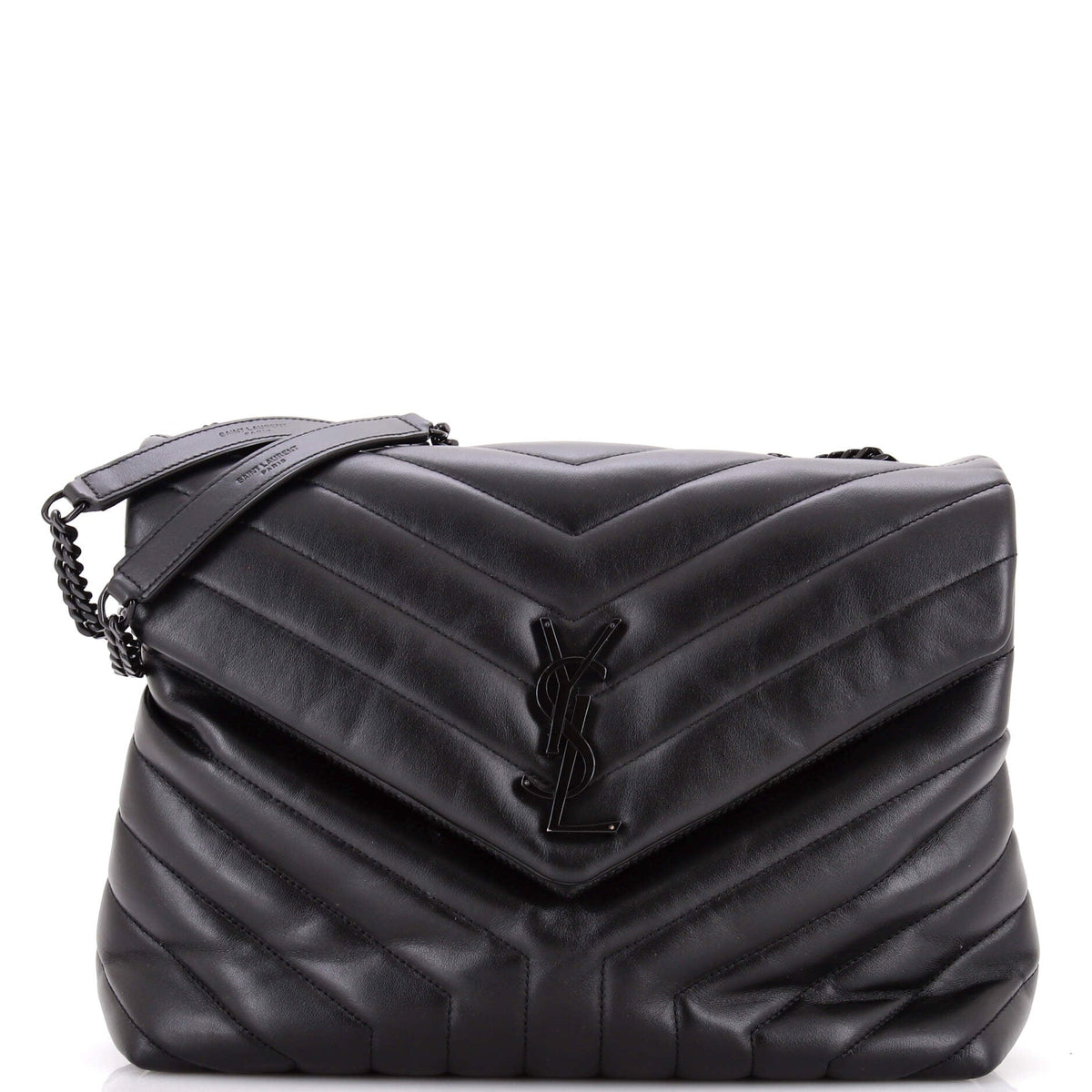 Saint Laurent Loulou Shoulder Bag Matelasse Chevron Leather Medium