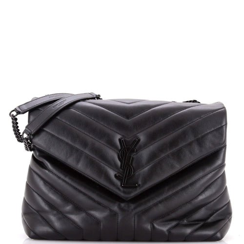 Loulou Shoulder Bag Matelasse Chevron Leather Medium