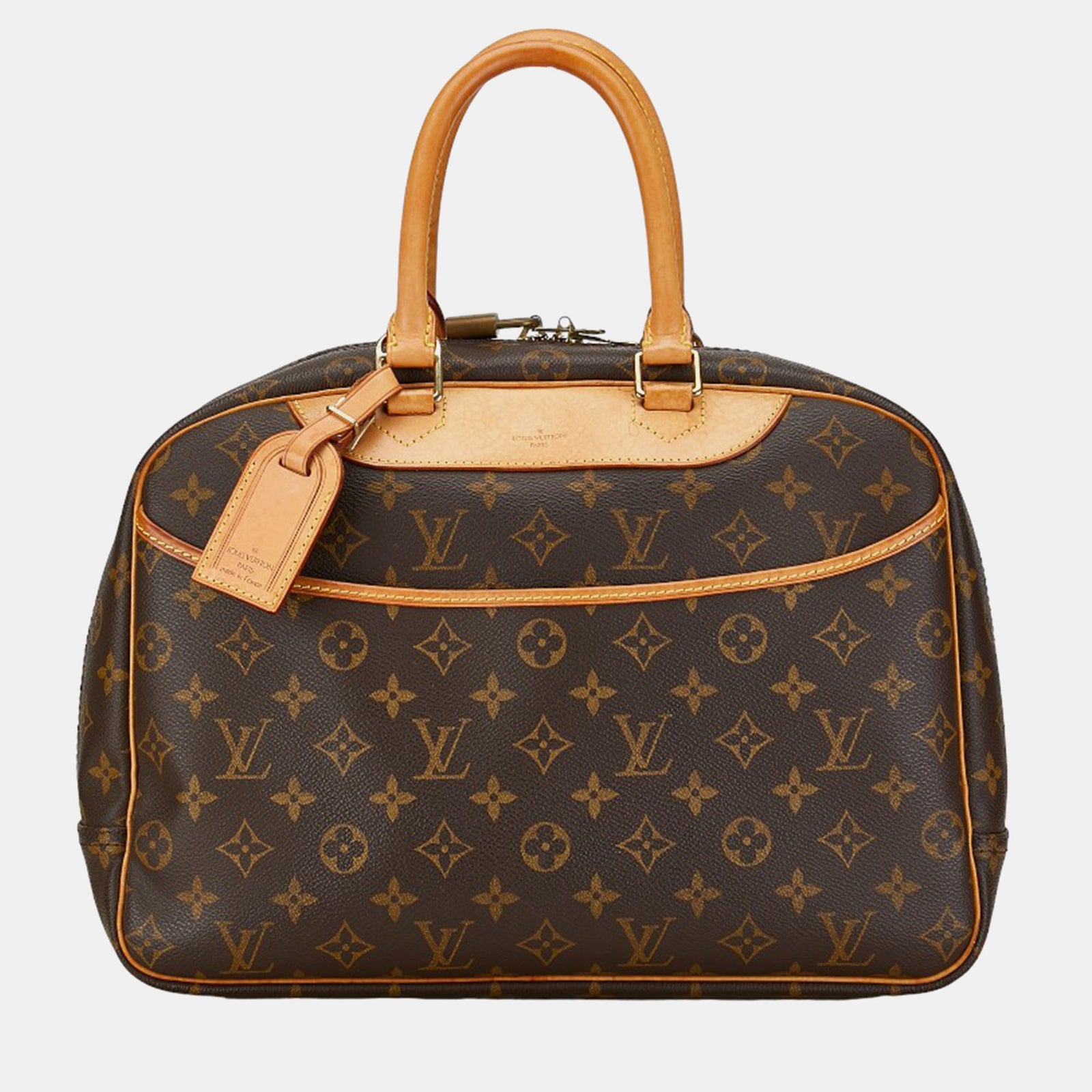 Louis Vuitton Deauville Umhängetasche aus Canvas mit Monogramm in Braun