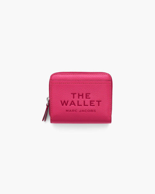 Marc Jacobs The Leather Mini Compact Wallet in Raspberry Pink