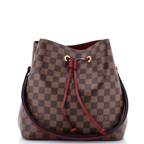 NeoNoe Handbag Damier with Leather MM