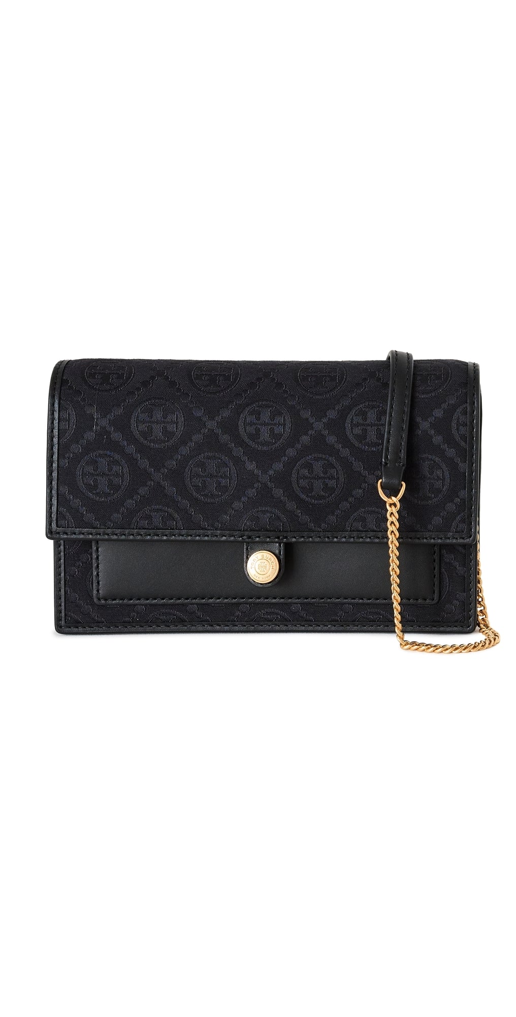 Tory Burch Wallet Crossbody Bag Black One Size