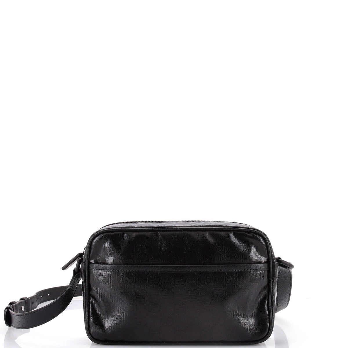 Gucci GUCCI Front Pocket Camera Bag GG Crystal Coated Canvas Mini