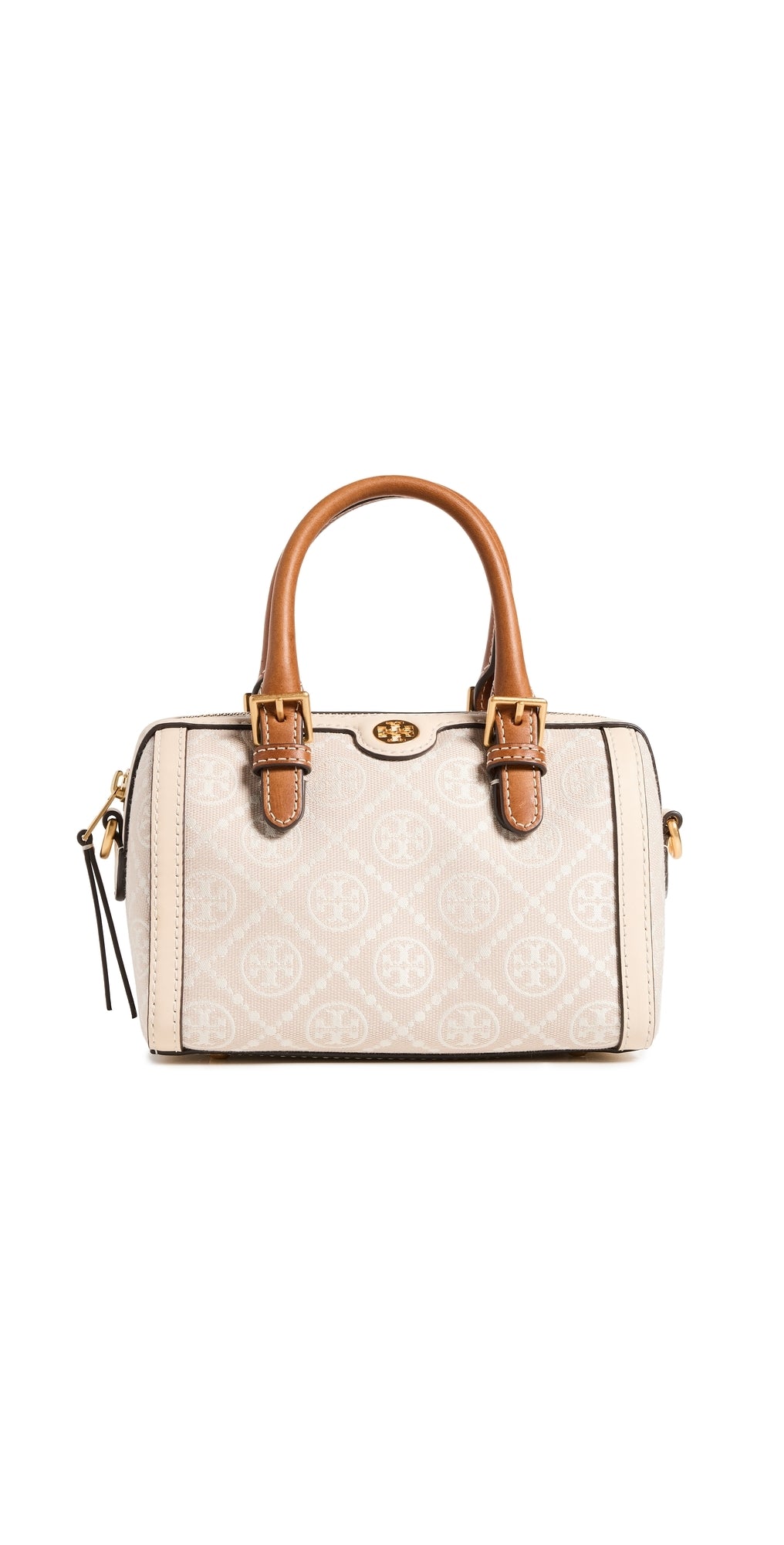 Tory Burch T Monogram Petite Barrel Bag Ivory One Size