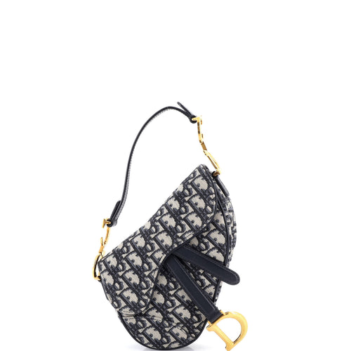 Saddle Handbag Oblique Canvas Mini