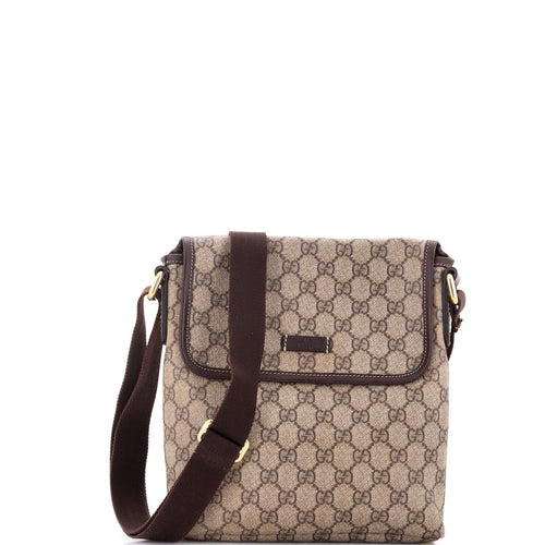 GUCCI Flap Messenger GG Coated Canvas Small