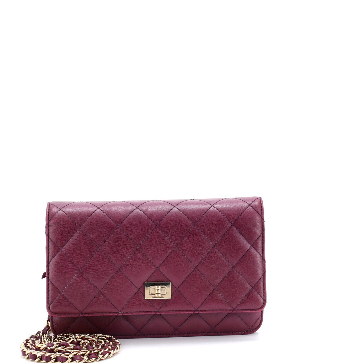 Chanel CHANEL Reissue 2.55 Wallet on Chain Quilted Lambskin