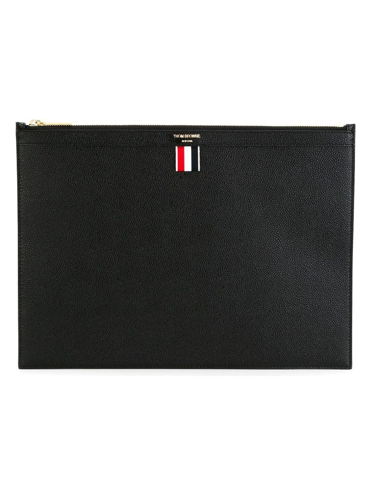 Thom Browne Men's Stripe Clutch Bag in Nero | MAC021L00198
