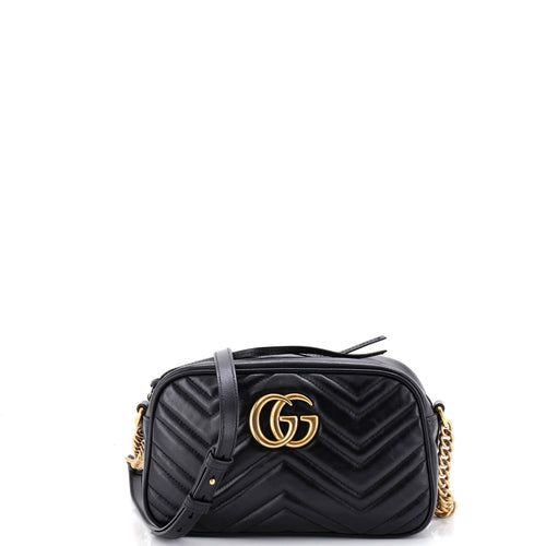 GUCCI GG Marmont Shoulder Bag Matelasse Leather Small