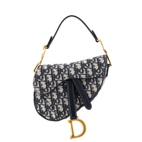 Saddle Handbag Oblique Canvas Mini
