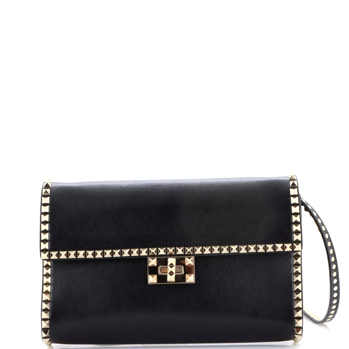 Valentino VALENTINO GARAVANI Rockstud No Limit Clutch Leather