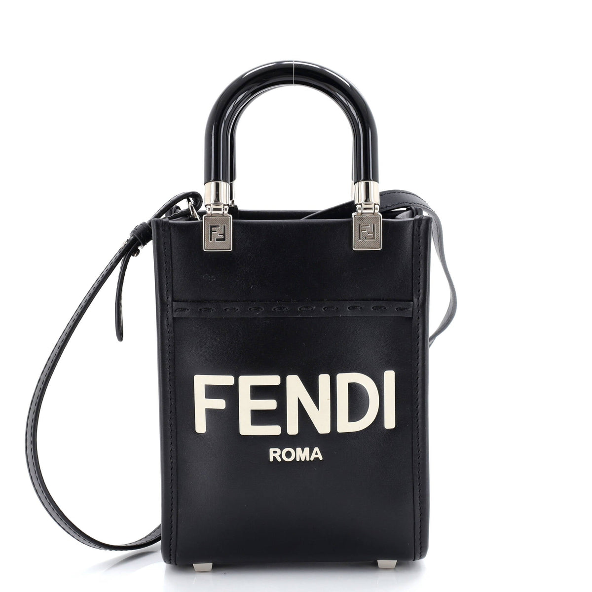Fendi FENDI Sunshine Shopper Tote Leather Mini