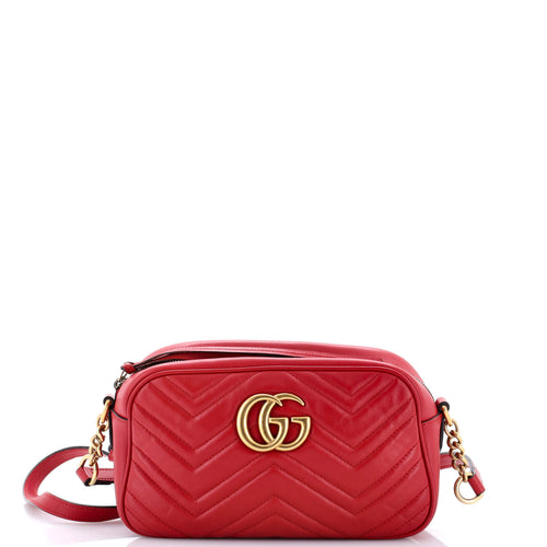 GUCCI GG Marmont Shoulder Bag Matelasse Leather Small