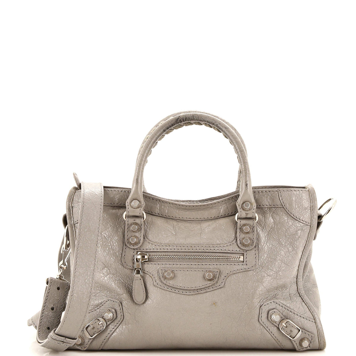 Balenciaga City Giant Studs Bag Leather Small