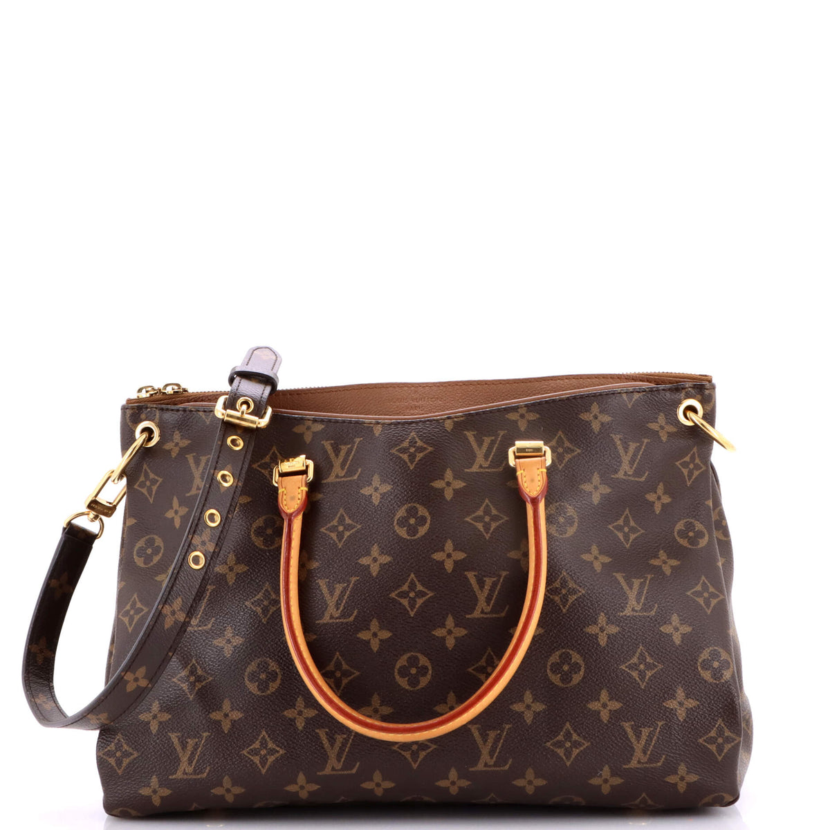 Louis Vuitton Pallas Tote Monogram Canvas with Leather