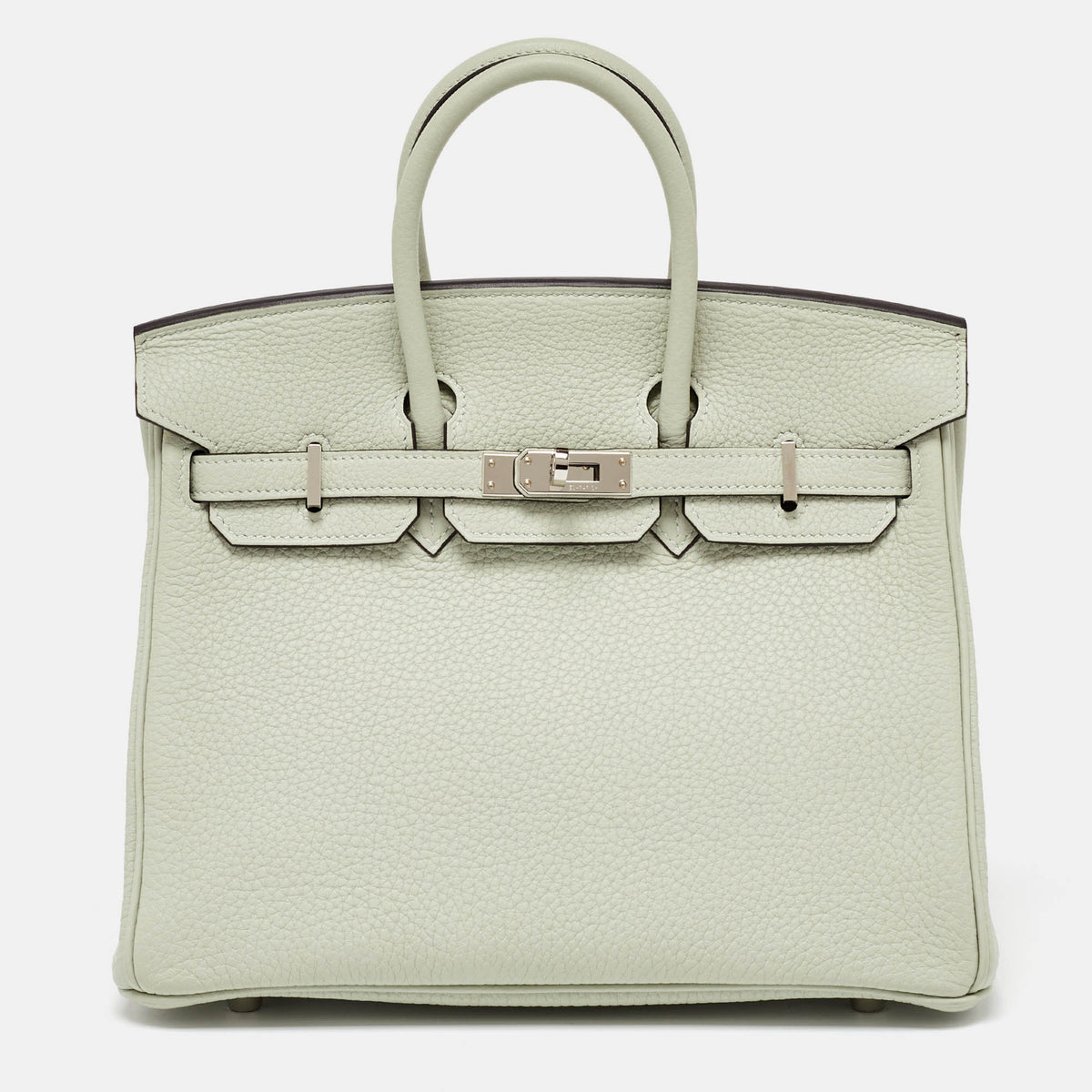 Hermès Hermès Gris Neve Togo Leather Silver Finish Birkin 25 Bag