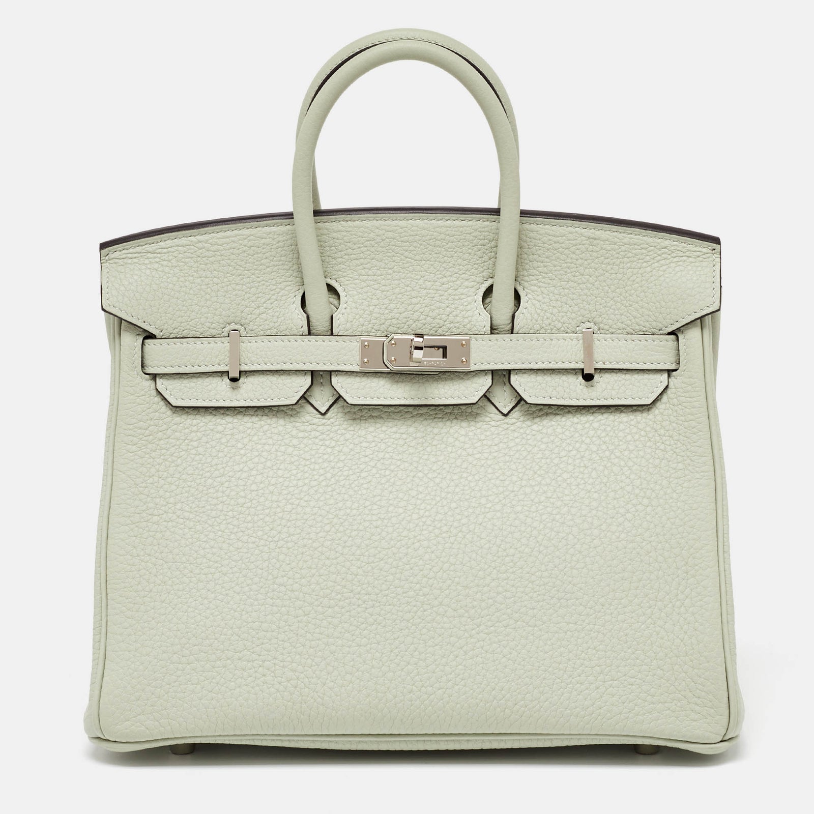 Herm?s Hermès Gris Neve Togo Leder Silber Finish Birkin 25 Tasche