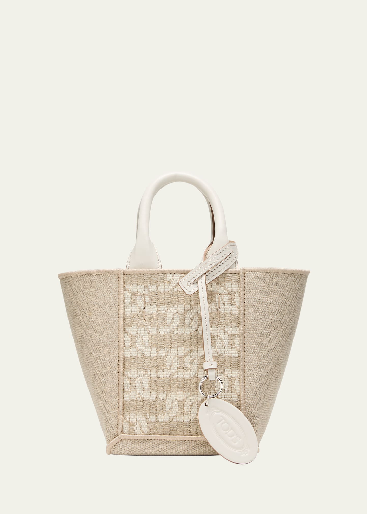 Tod's Mini Linen Top-Handle Bag