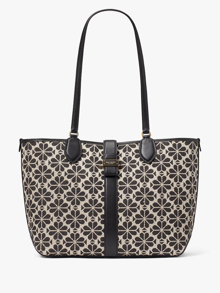 Kate Spade Au Spade Flower Jacquard Medium Open Tote