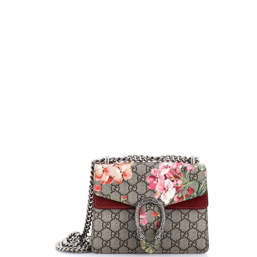 GUCCI Dionysus Bag Blooms Print GG Coated Canvas Mini