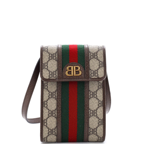 x Gucci The Hacker Project Web-Telefontasche BB beschichtetes Canvas