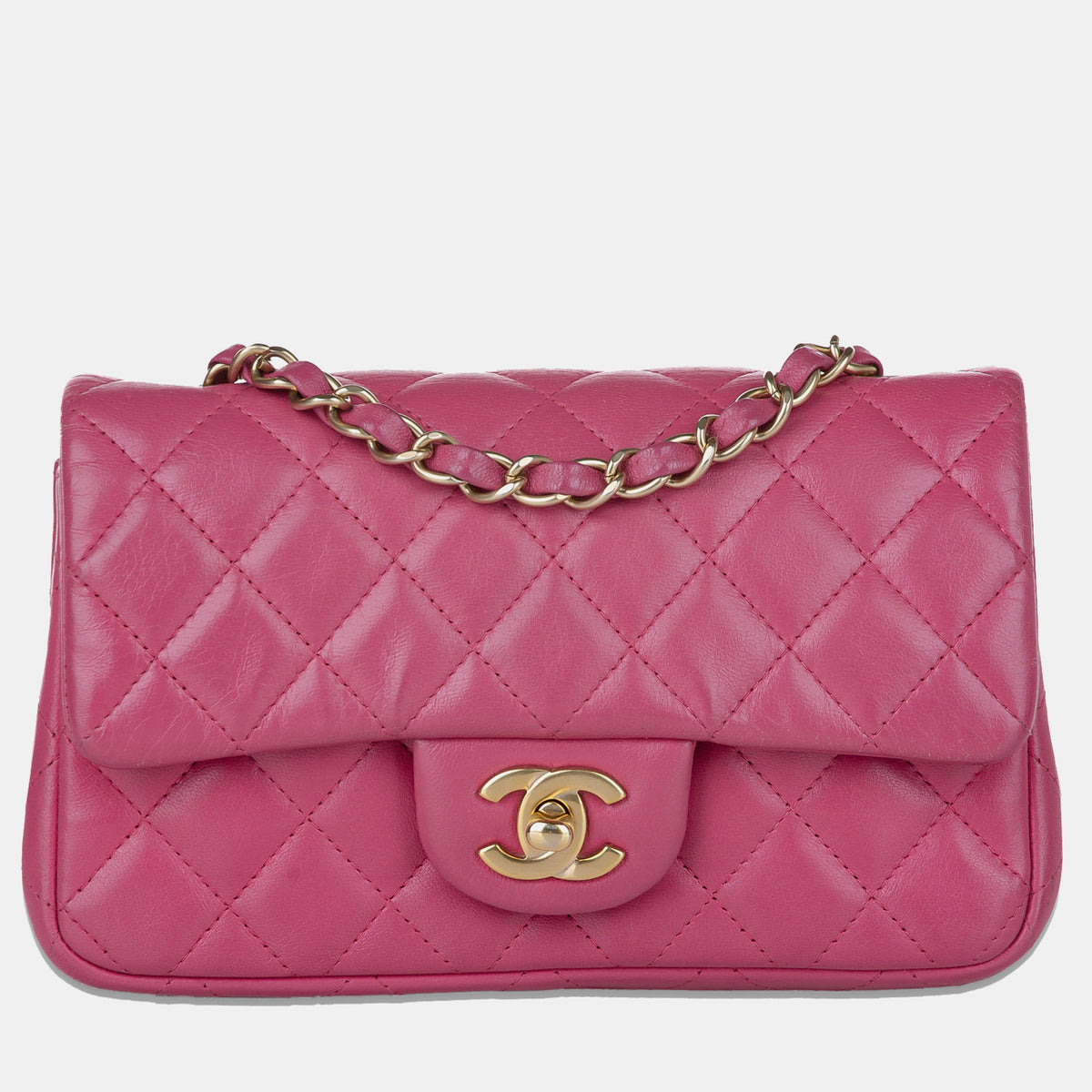 Chanel Mini Rectangular Classic Lambskin Single Flap Bag
