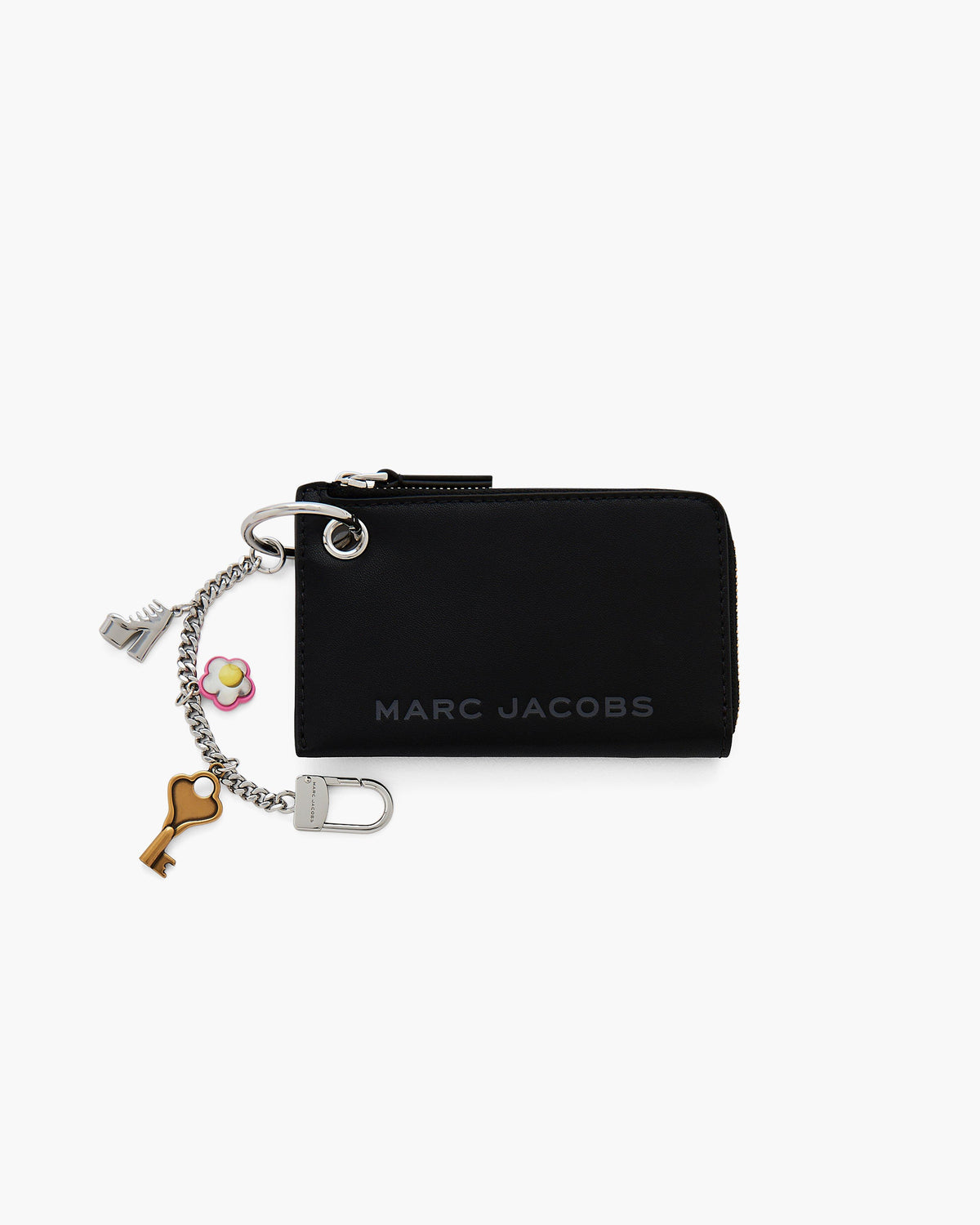 Marc Jacobs The Top Zip Charm Wallet in Black