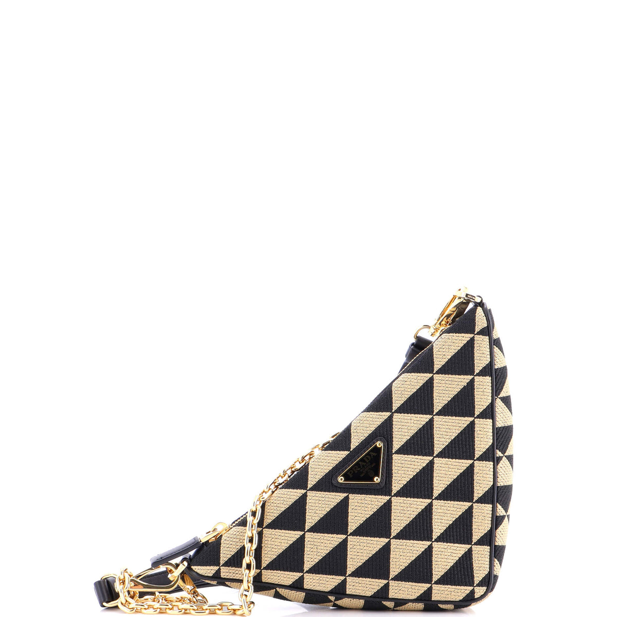 Prada PRADA Symbole Triangle Bag Jacquard Mini