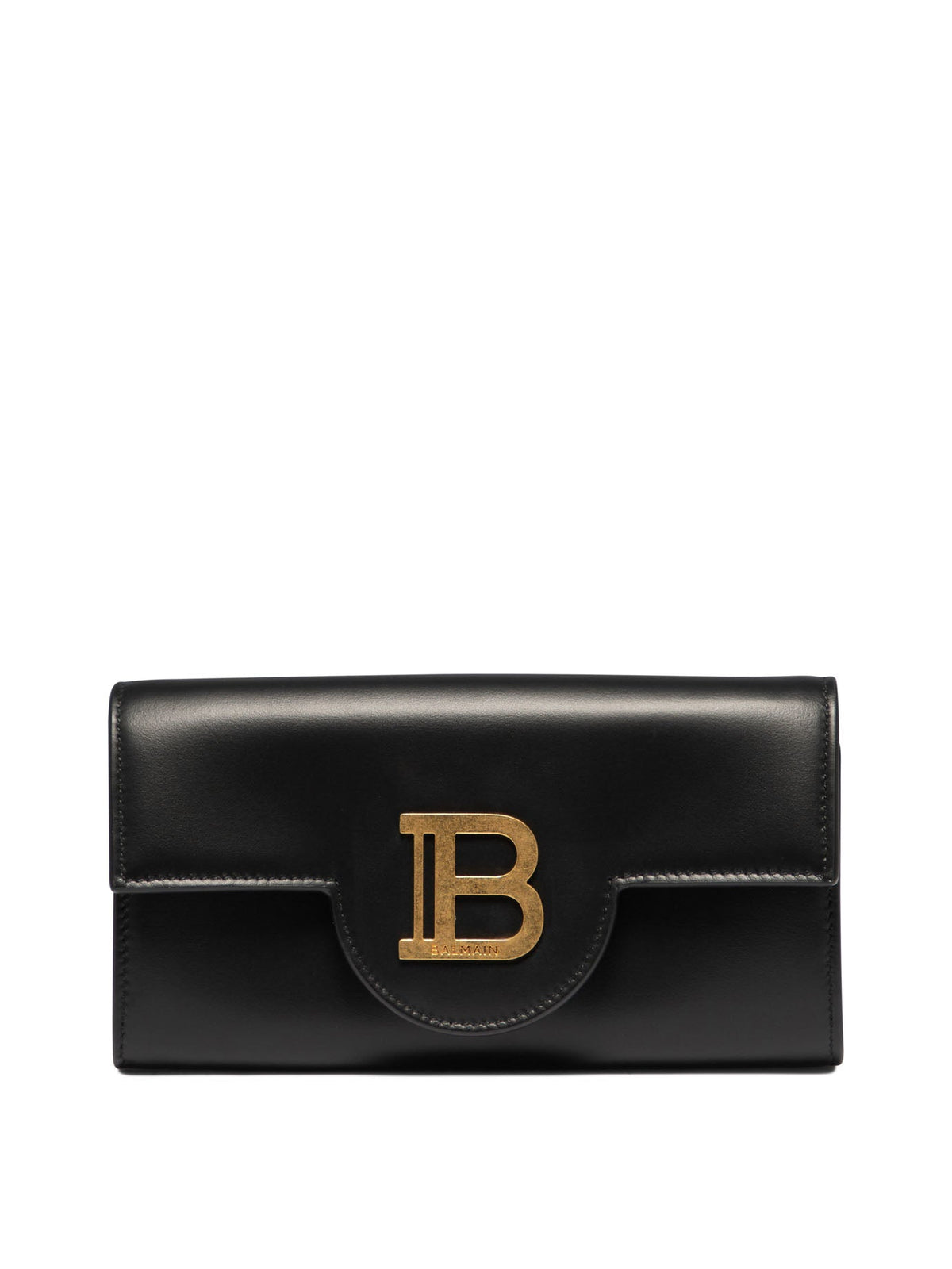 Balmain Women's "b-Buzz" Wallet On Chain in Black | DN1ON197LAVE0PA
