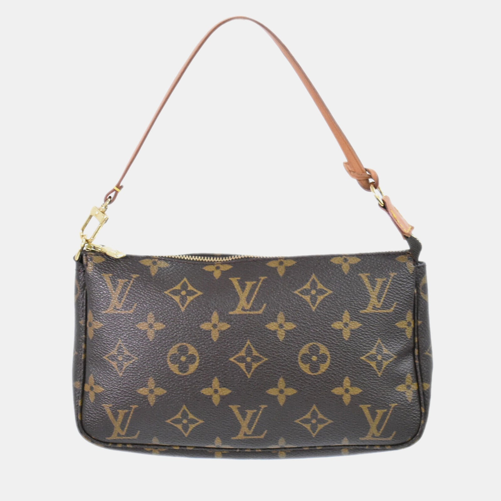 Louis Vuitton Braune Canvas Pochette Accessoire Umhängetasche