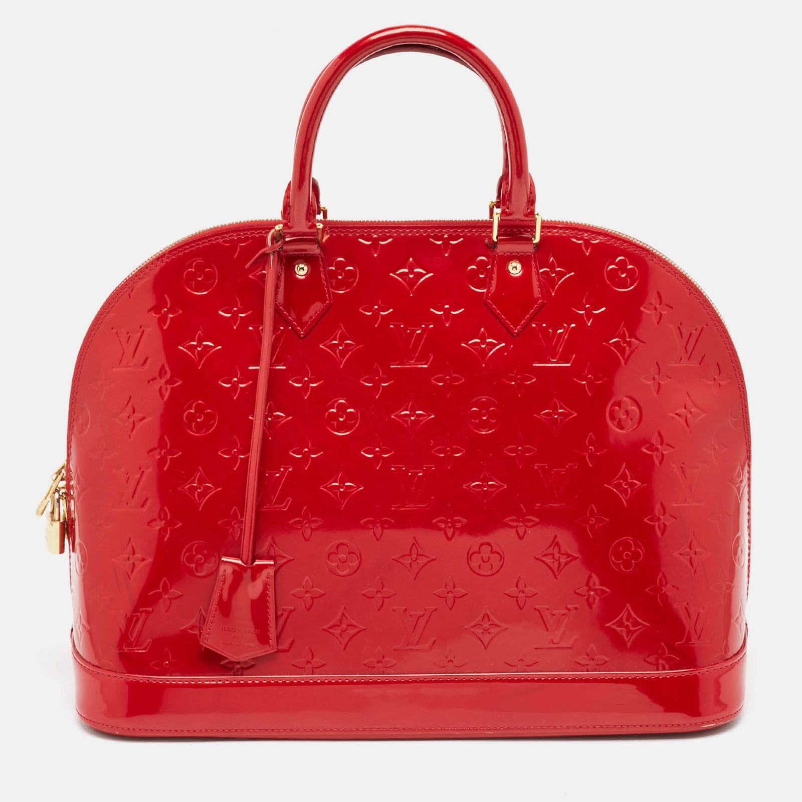 Louis Vuitton Pomme D'amour Monogramm Vernis Alma GM Tasche