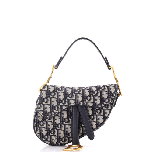 Saddle Handbag Oblique Canvas Mini