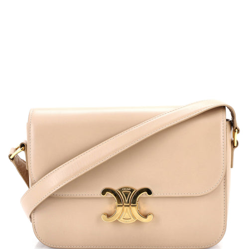 CELINE Triomphe Shoulder Bag Smooth Calfskin Medium