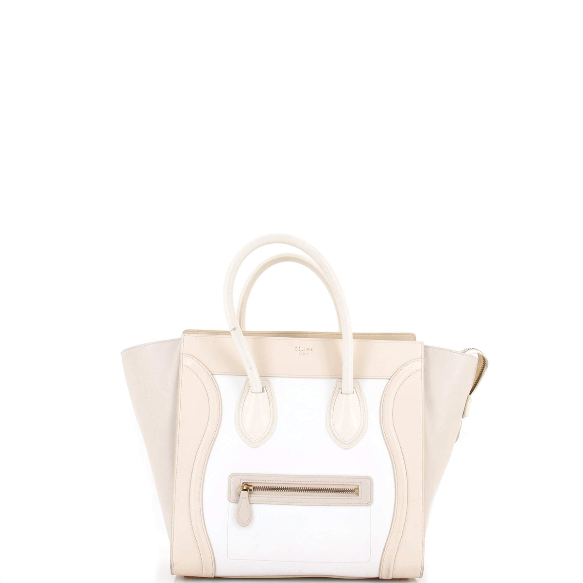 Celine CELINE Tricolor Luggage Bag Leather Mini
