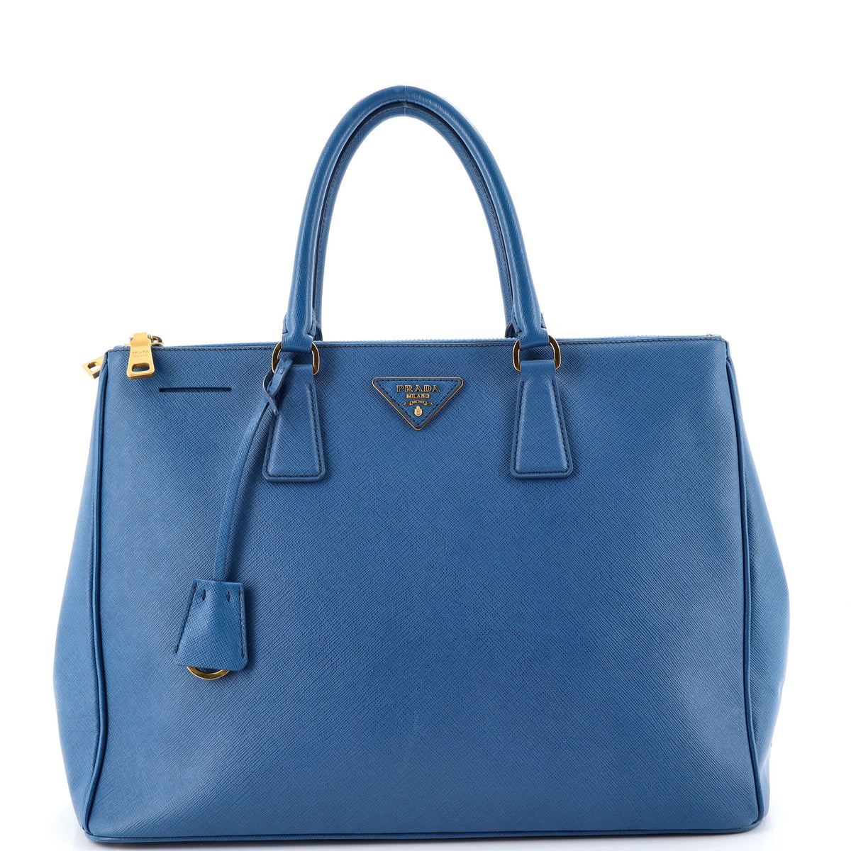 Prada PRADA Double Zip Lux Tote Saffiano Leather Large