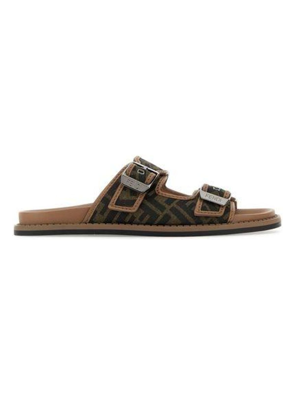 Fendi Men's Flat Sandals in Brown | Size 6 | 7X1604AJZF Color F1ICN